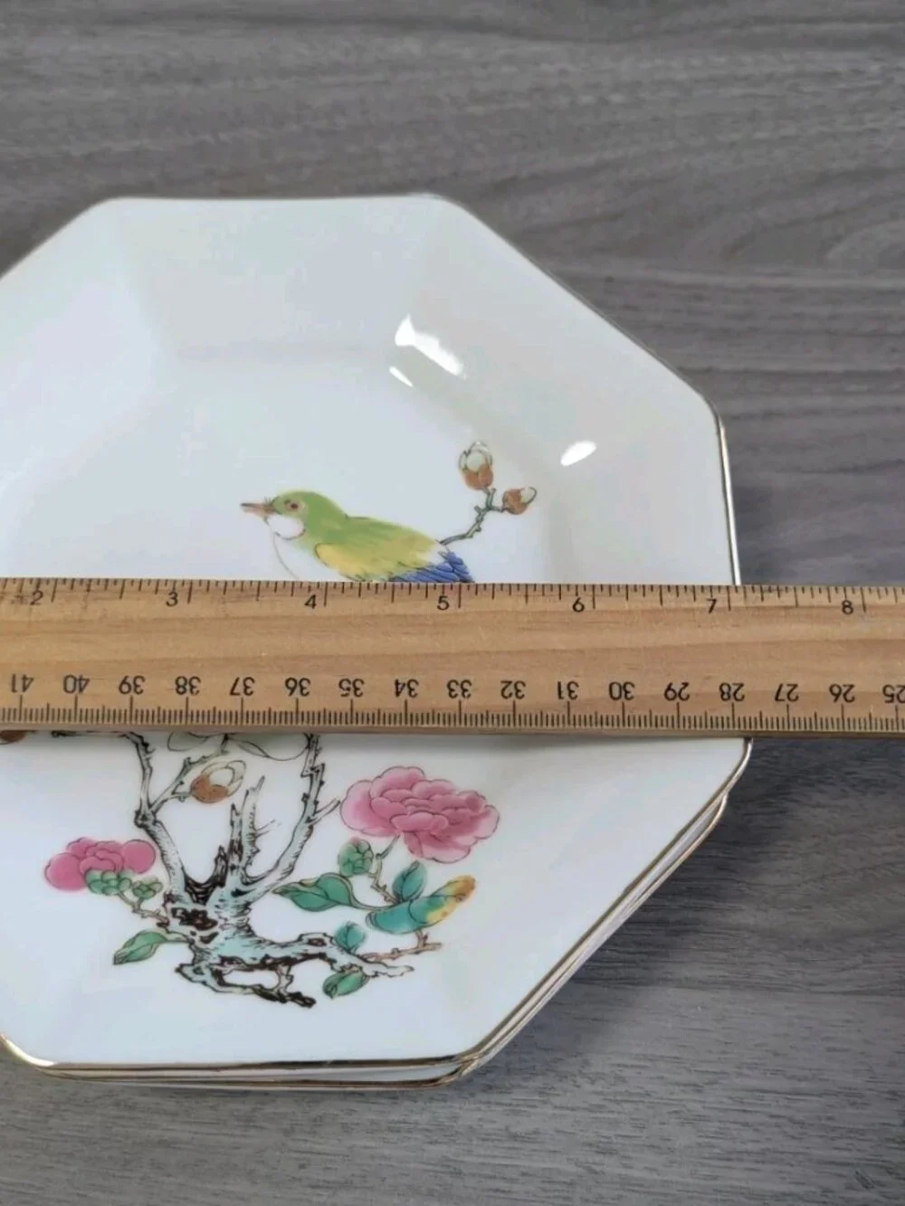 Vintage Ming Garden by Otagiri plate Japan Set of 4
